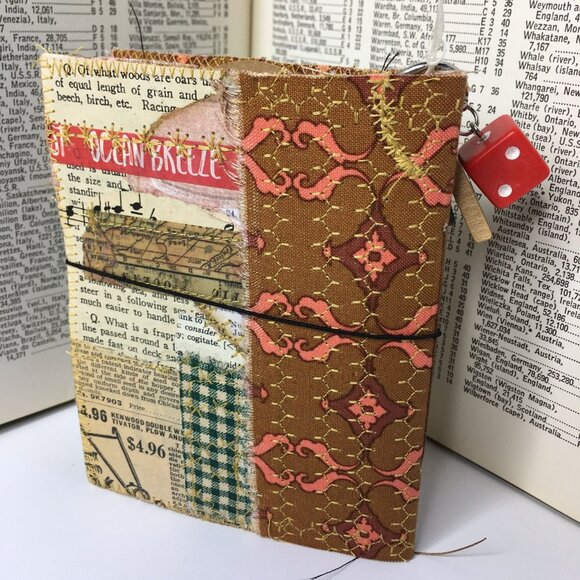 Collage Cover Custom Junk Journal Removable Ephemera Mini Blank Art Book u - Picture 4 of 11